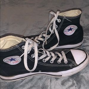 used black converse chuck taylors